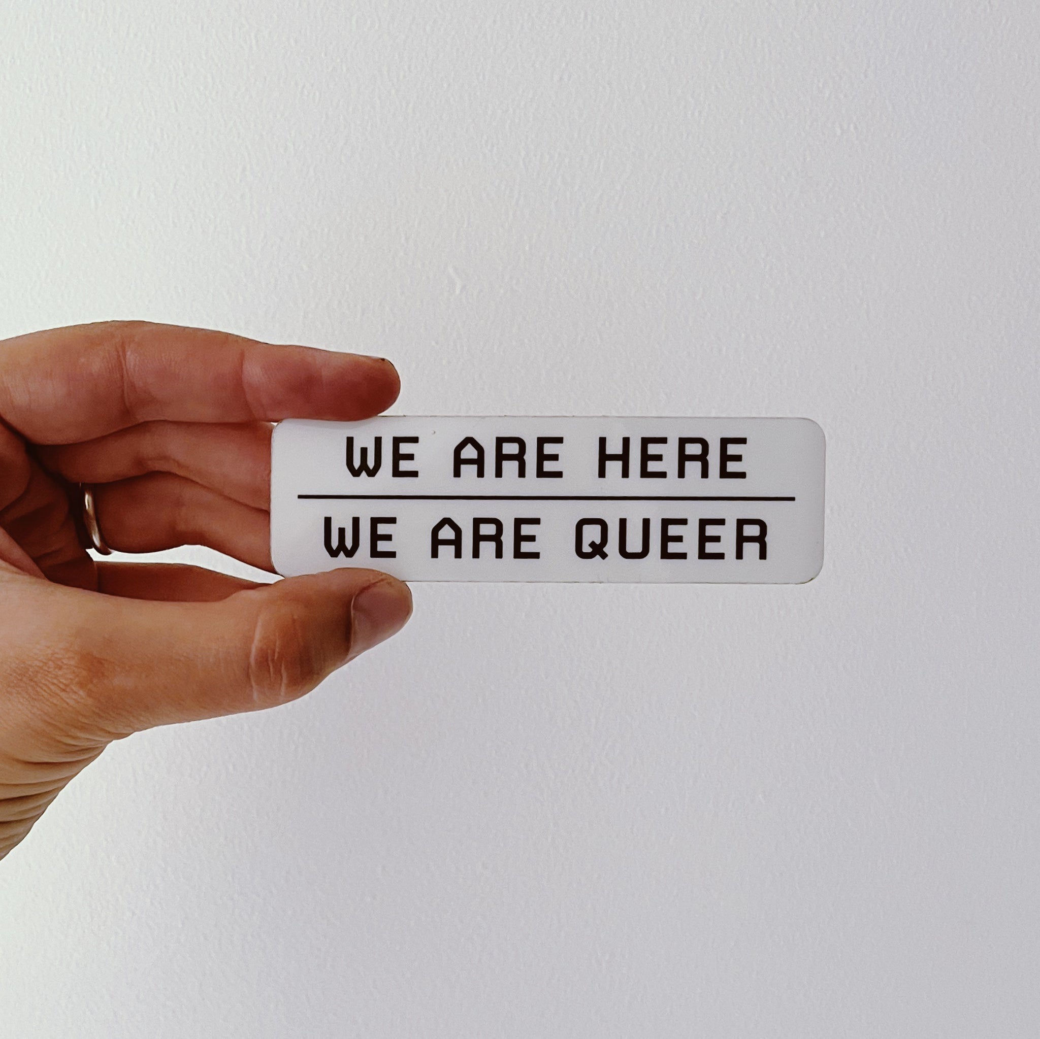 We Are Queer - Glow In The Dark Sticker