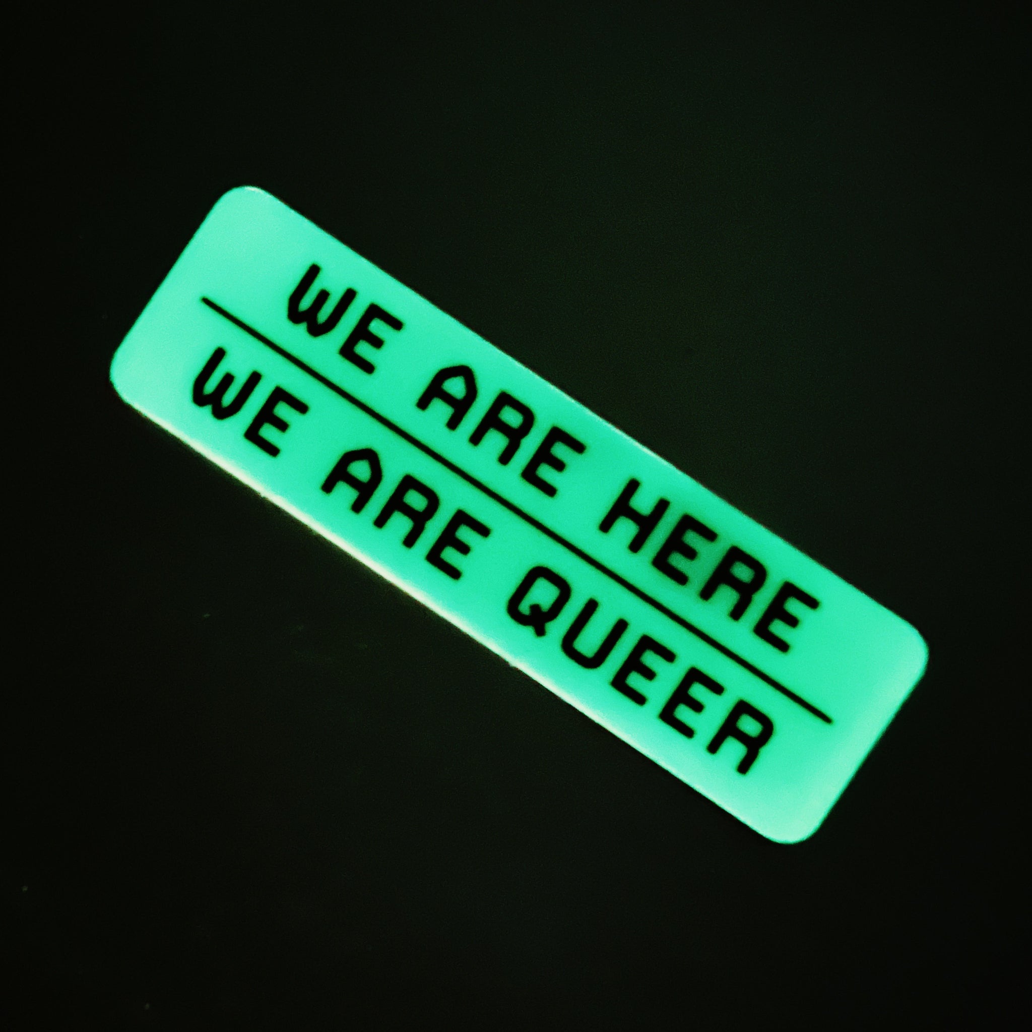 We Are Queer - Glow In The Dark Sticker