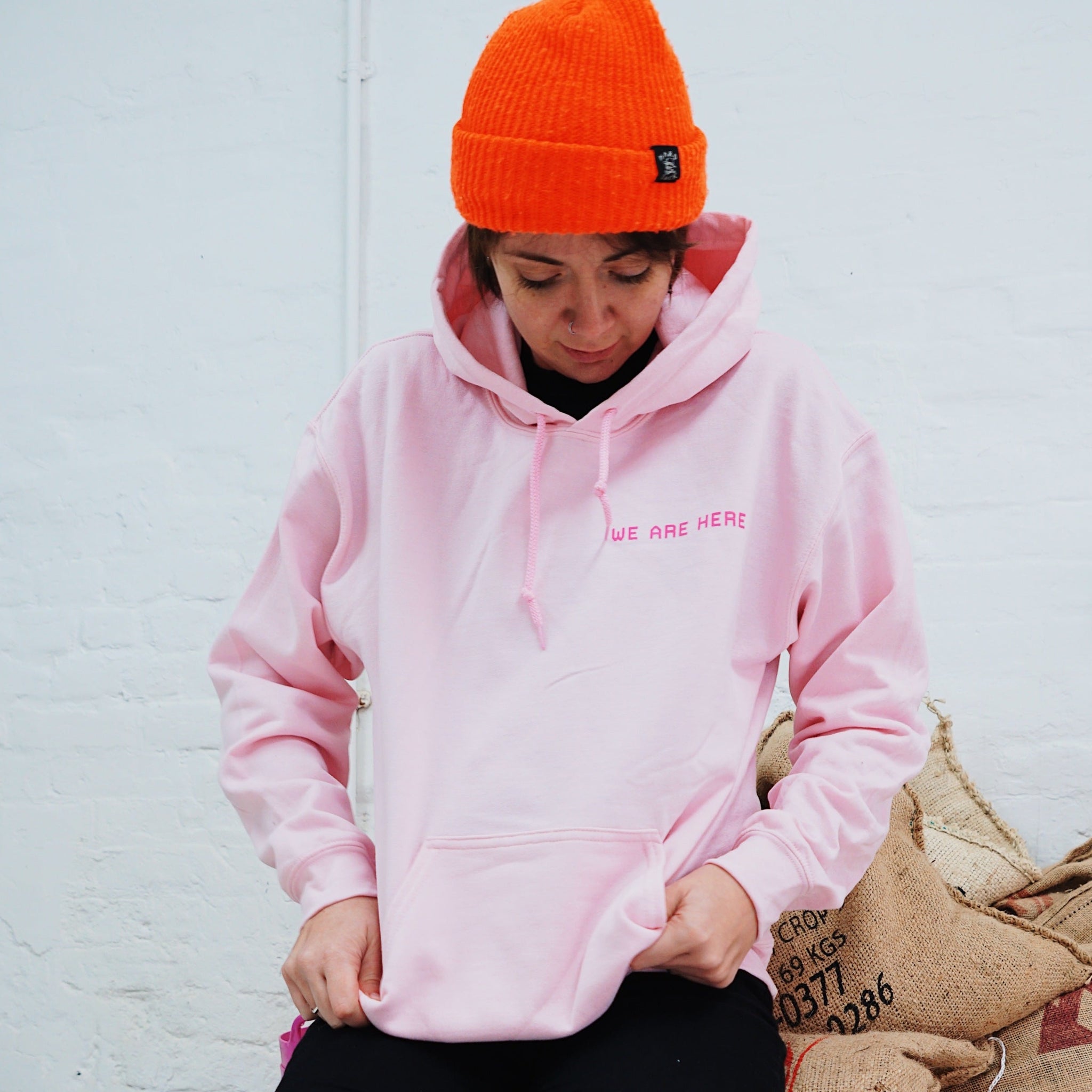 We Are Here - Neon Hoodie